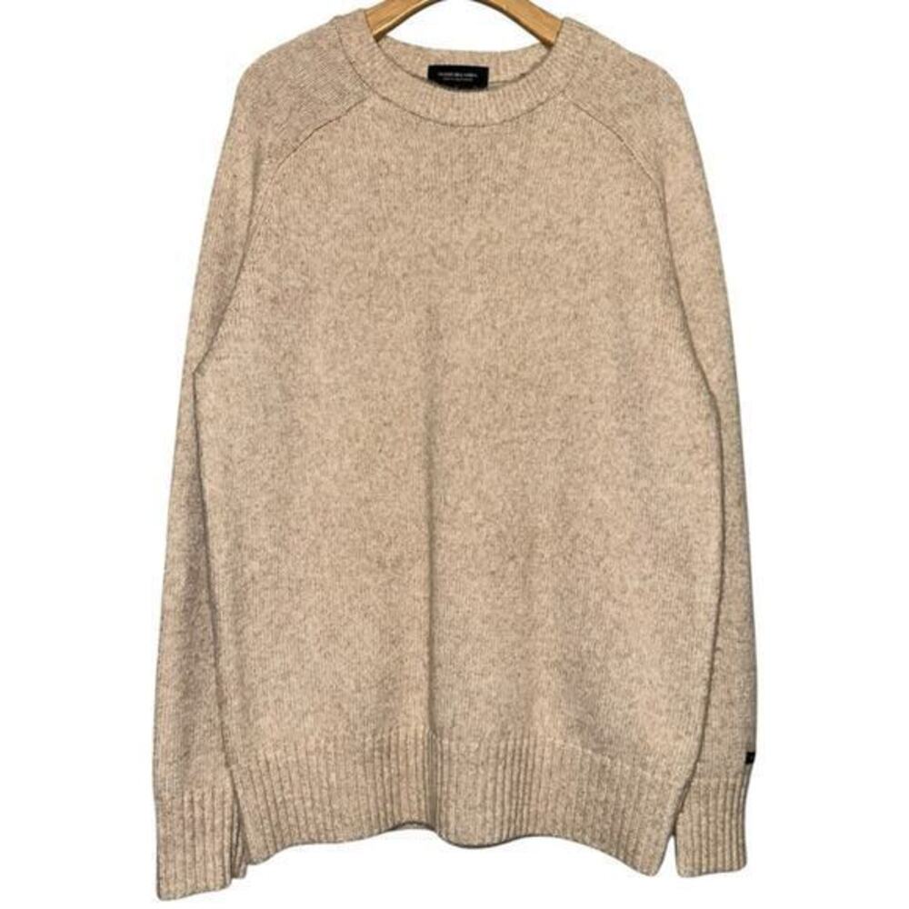 Scotch & Soda Men’s Size M Tan Oatmeal Beige Crewneck Long Sleeve Sweater